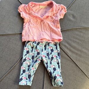 JoJo Maman Bebe Pink Polo Shirt